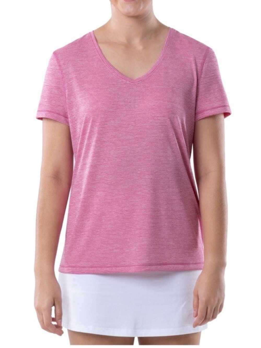 Athletic Works Women's Active Short Sleeve V-Neck T-Shirt Size Large